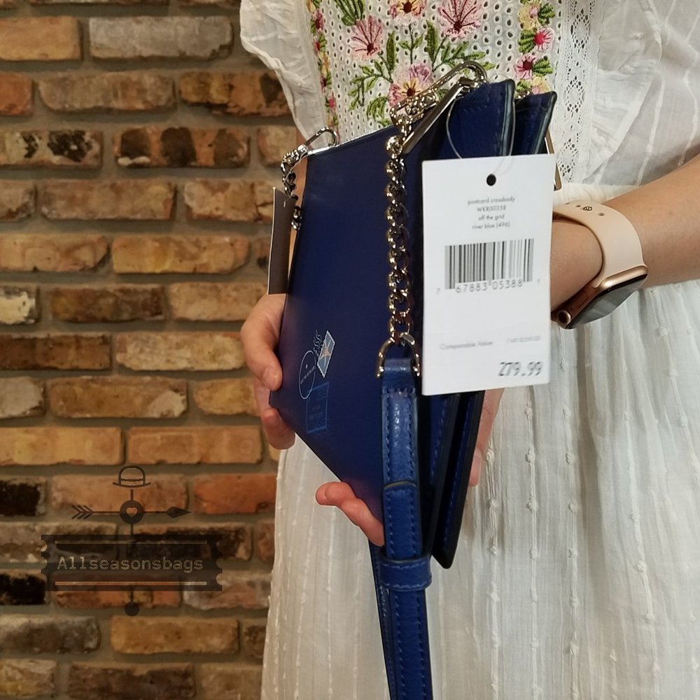 Kate Spade Postcard Off The Grid Crossbody Blue “Black Friday”❗️ SALE ❗️ - Picture 9 of 9